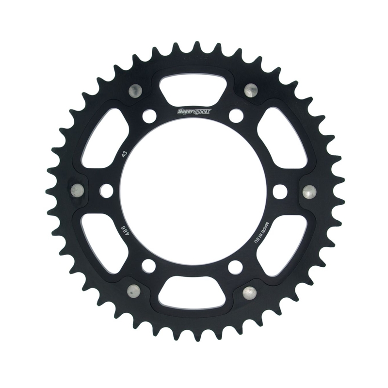Csillagkerék SUPERSPROX STEALTH fekete 43 fogak,520