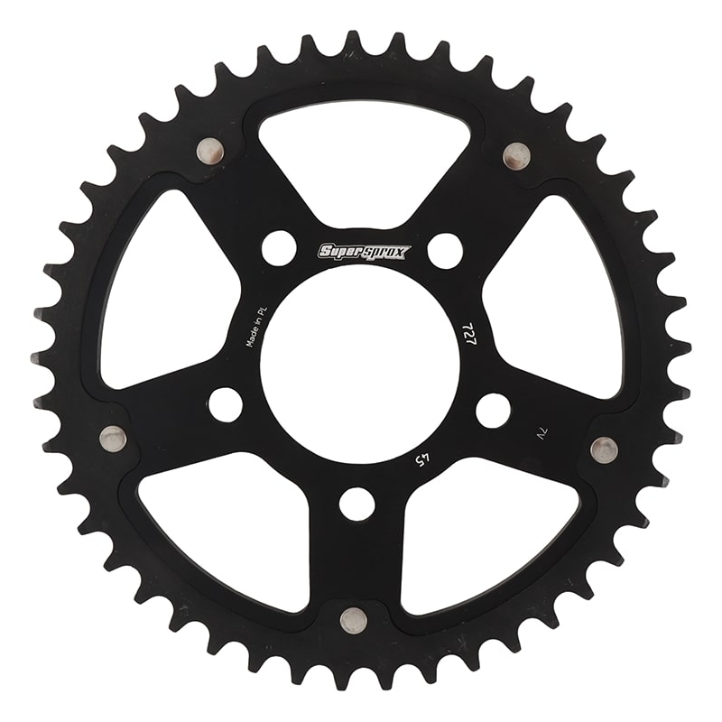 Csillagkerék SUPERSPROX STEALTH fekete 45 fogak,525