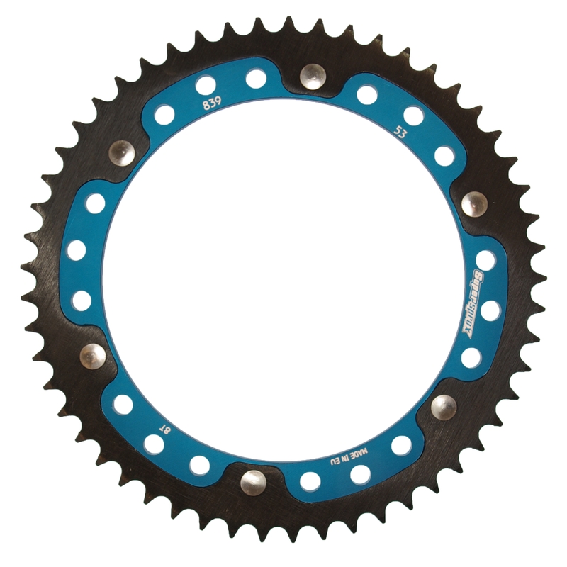 Csillagkerék SUPERSPROX STEALTH kék 53 fogak,428