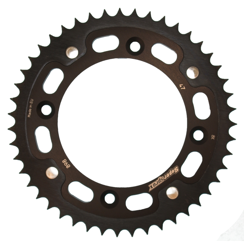 Csillagkerék SUPERSPROX STEALTH fekete 47 fogak,428
