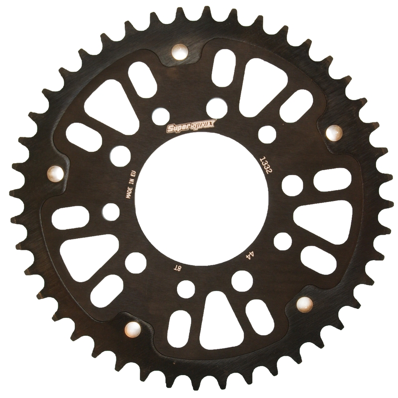 Csillagkerék SUPERSPROX STEALTH fekete 44 fogak,525