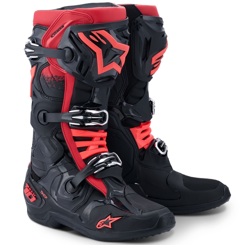 Alpinestars Tech 10 motoros csizma fekete-piros