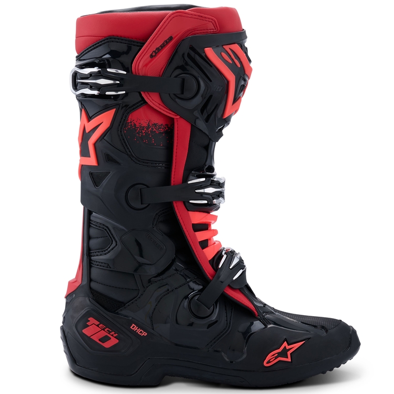 Alpinestars Tech 10 motoros csizma fekete-piros
