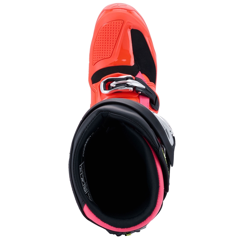 Alpinestars Tech 7 motoros csizma fekete-fluo piros-fluo rózsaszín
