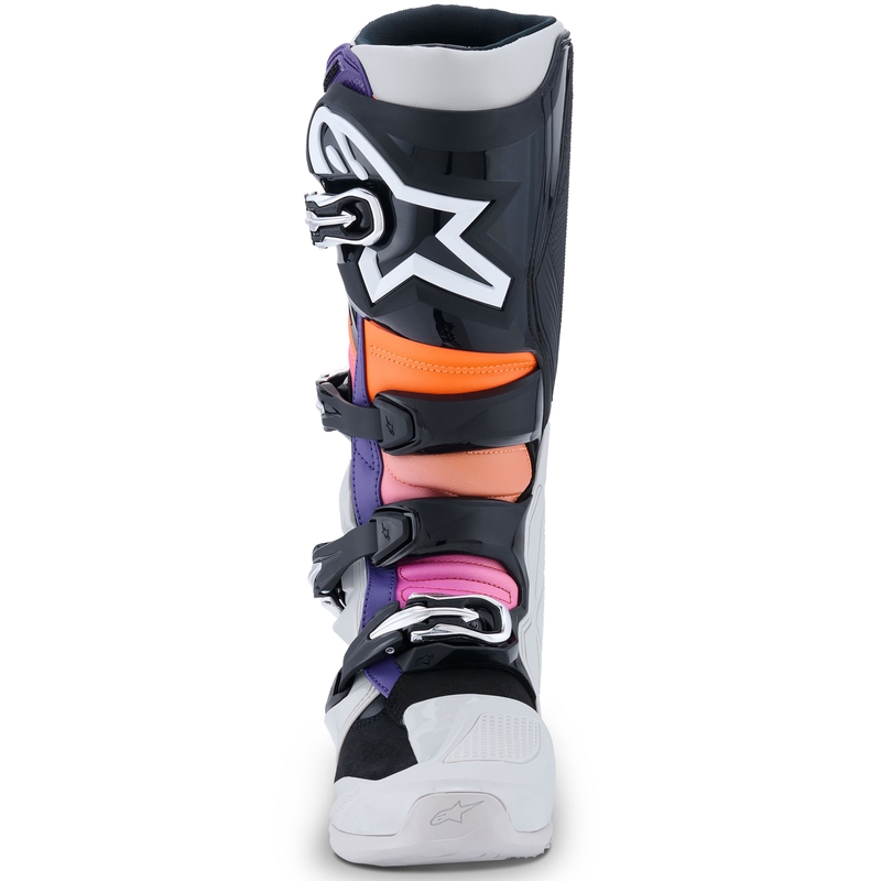 Alpinestars Tech 7 motoros csizma fekete-világosszürke-fluo narancssárga-gradient
