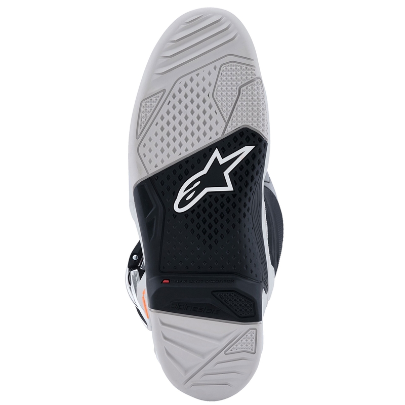 Alpinestars Tech 7 motoros csizma fekete-világosszürke-fluo narancssárga-gradient