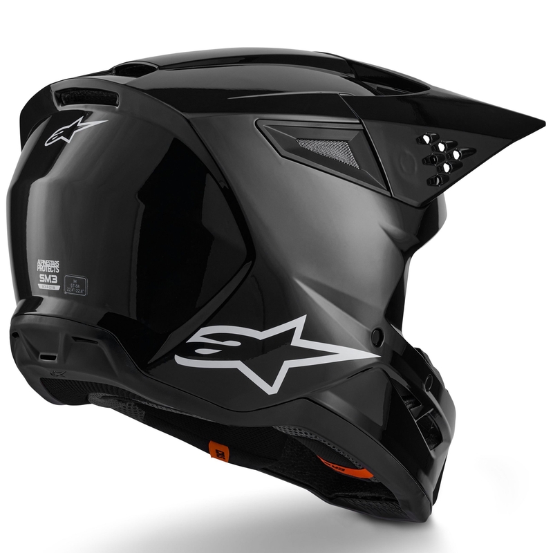 Alpinestars S-M3 Solid motokrossz bukósisak fekete