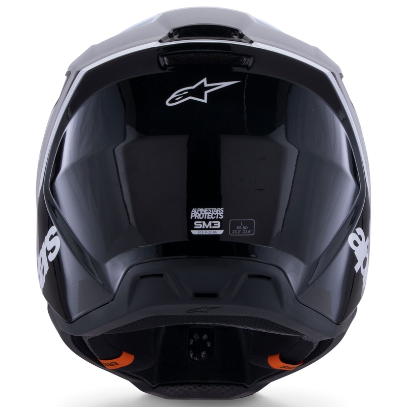Alpinestars S-M3 Radium motokrossz bukósisak fekete-fehér-szürke