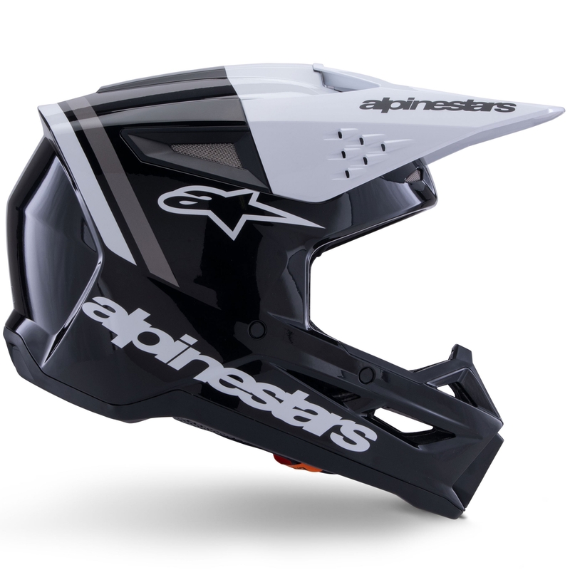 Alpinestars S-M3 Radium motokrossz bukósisak fekete-fehér-szürke