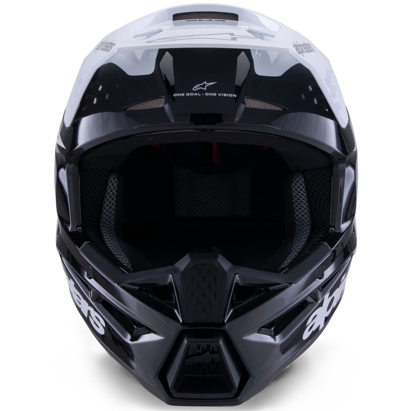 Alpinestars S-M3 Radium motokrossz bukósisak fekete-fehér-szürke