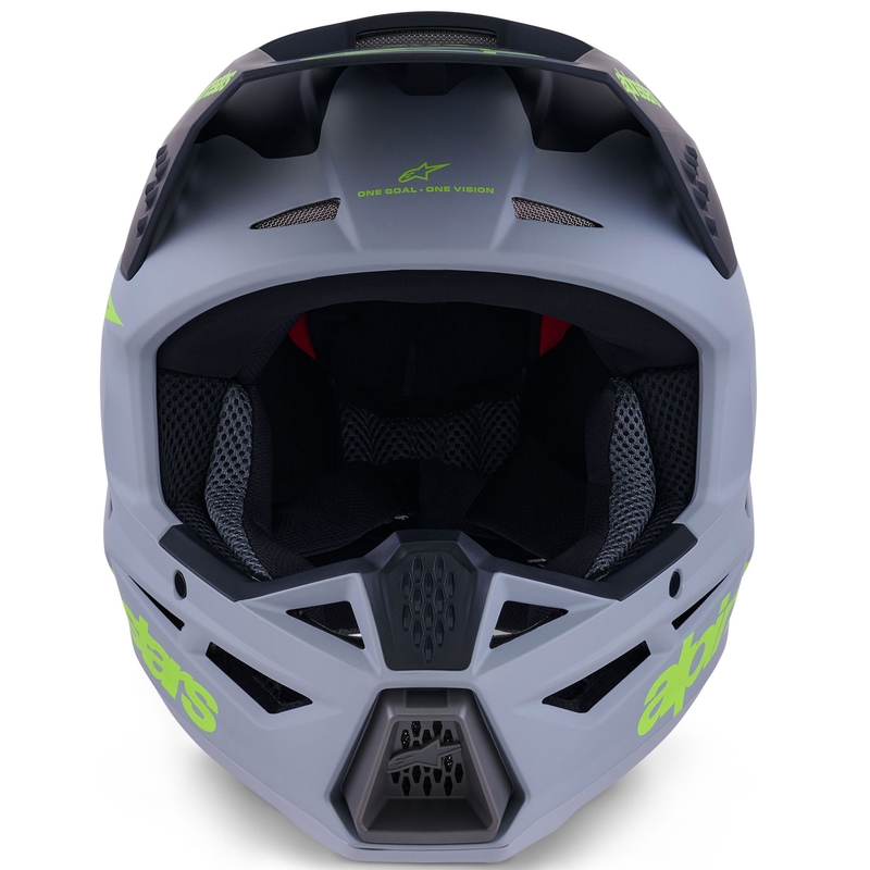 Alpinestars S-M3 Radium motokrossz bukósisak matt szürke-fluo sárga-fekete