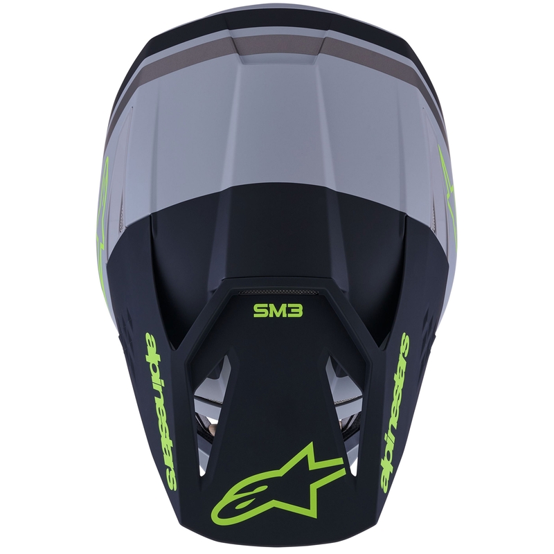Alpinestars S-M3 Radium motokrossz bukósisak matt szürke-fluo sárga-fekete