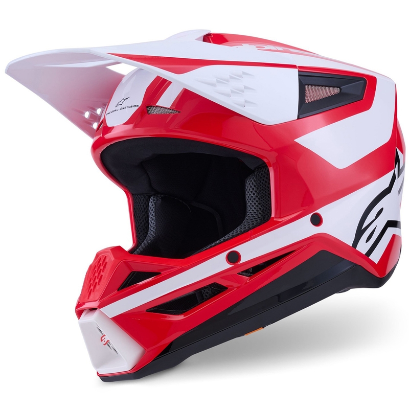 Alpinestars S-M3 Heat motokrossz bukósisak piros-fehér-fekete