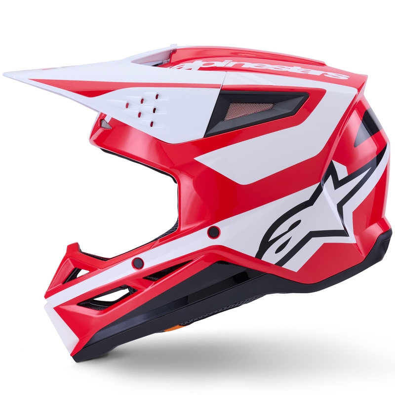 Alpinestars S-M3 Heat motokrossz bukósisak piros-fehér-fekete