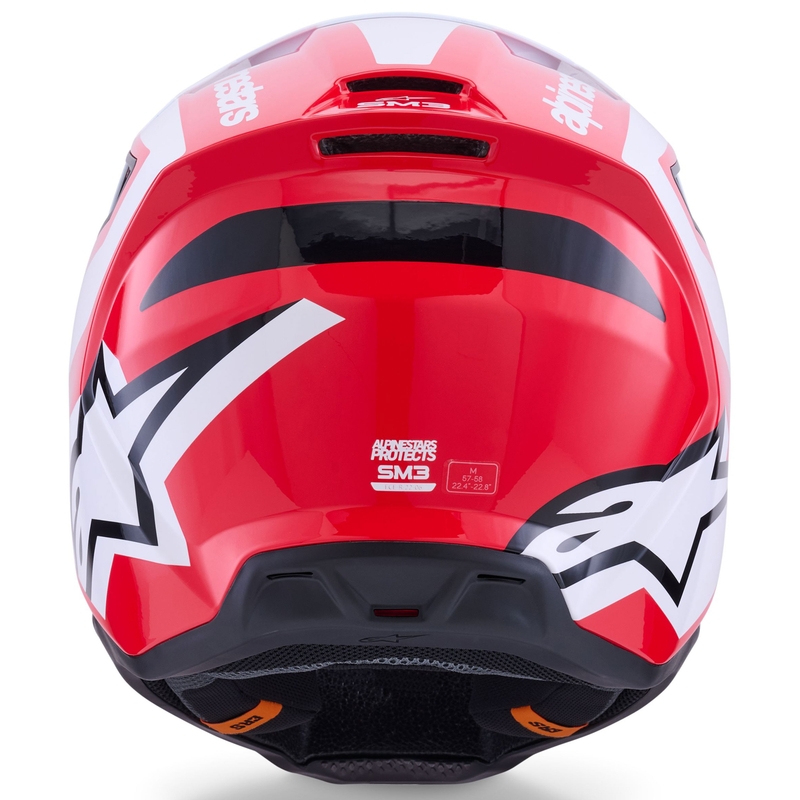 Alpinestars S-M3 Heat motokrossz bukósisak piros-fehér-fekete