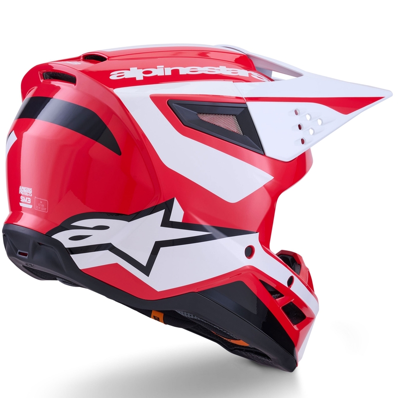 Alpinestars S-M3 Heat motokrossz bukósisak piros-fehér-fekete