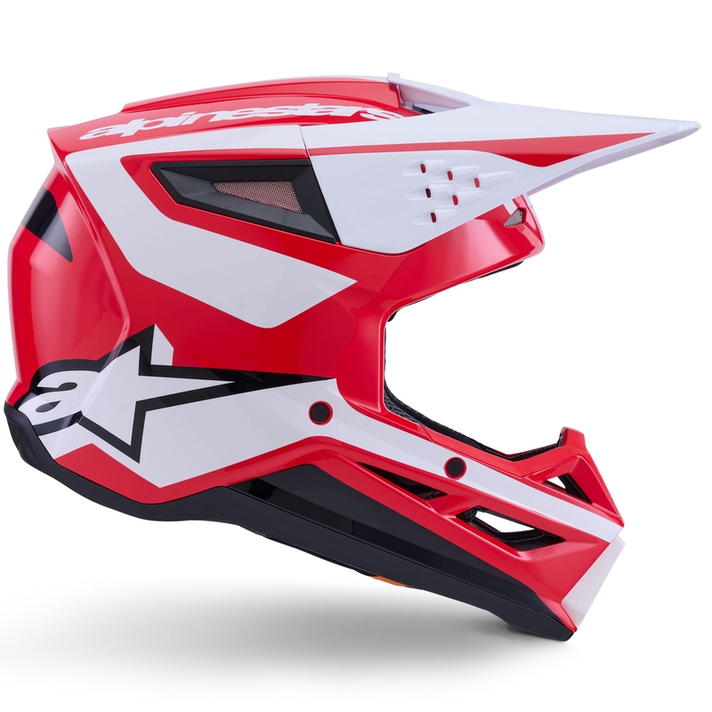 Alpinestars S-M3 Heat motokrossz bukósisak piros-fehér-fekete