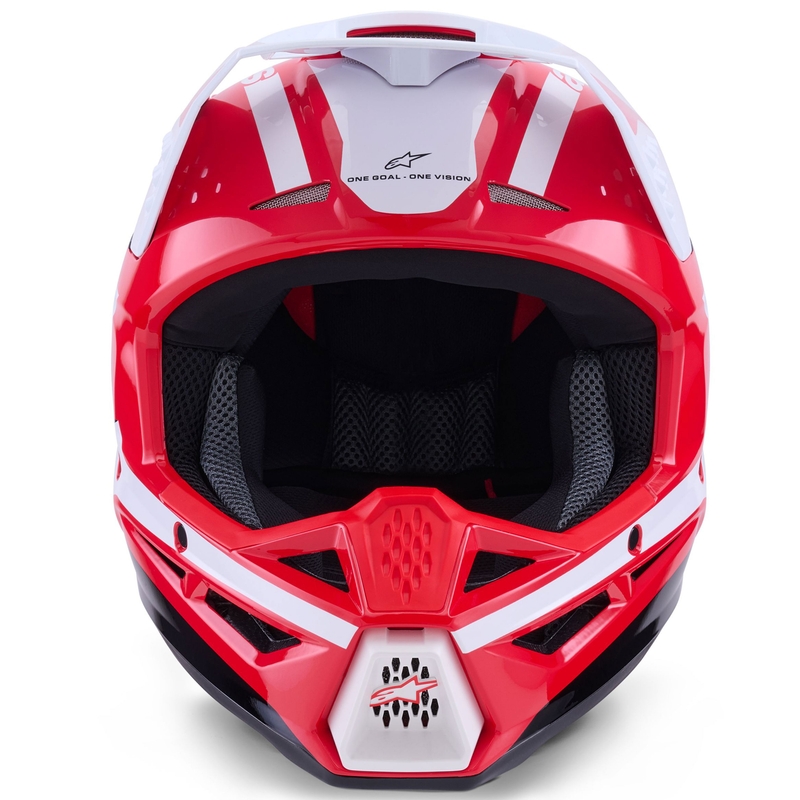 Alpinestars S-M3 Heat motokrossz bukósisak piros-fehér-fekete