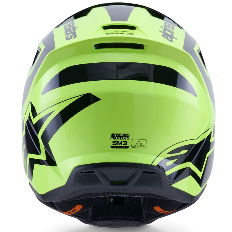 Alpinestars S-M3 Heat motokrossz bukósisak fluo sárga-fekete