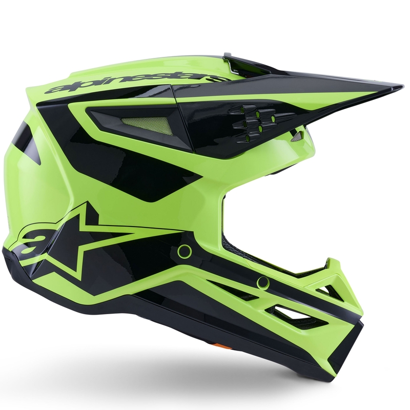 Alpinestars S-M3 Heat motokrossz bukósisak fluo sárga-fekete
