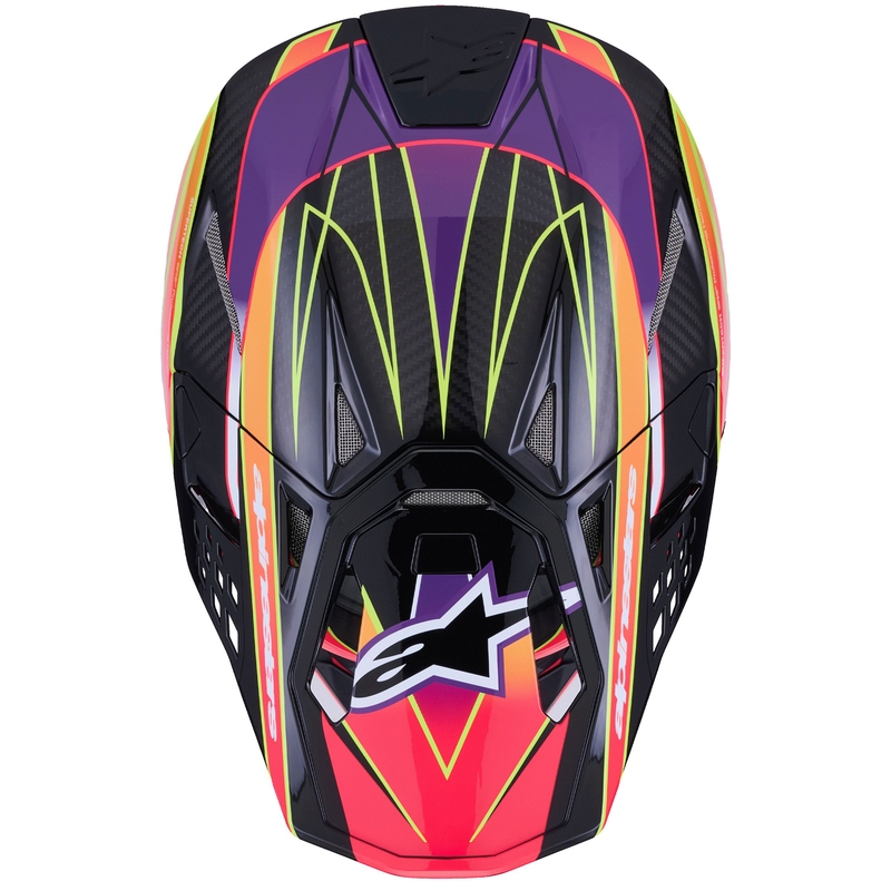 Alpinestars Supertech S-M10 Era motokrossz bukósisak rózsaszín-lila-fluo sárga