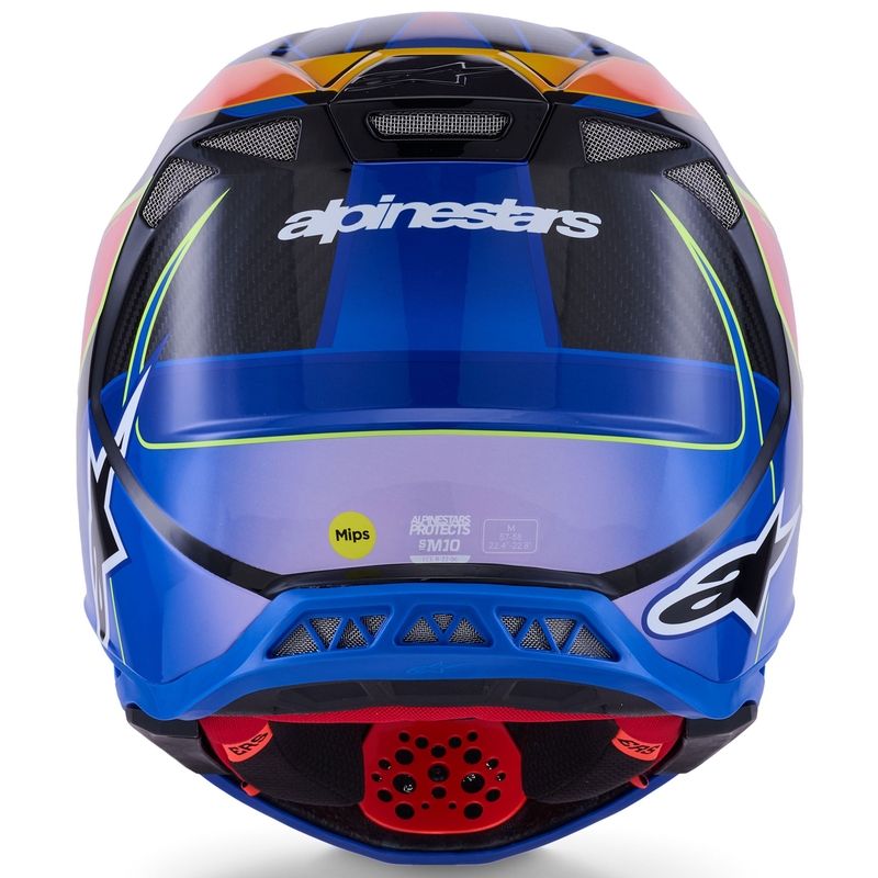 Alpinestars Supertech S-M10 Era motokrossz bukósisak kék-piros-fluo sárga