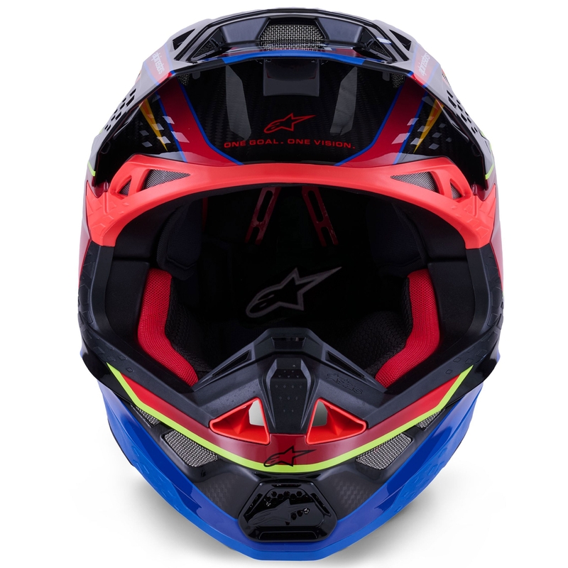 Alpinestars Supertech S-M10 Era motokrossz bukósisak kék-piros-fluo sárga