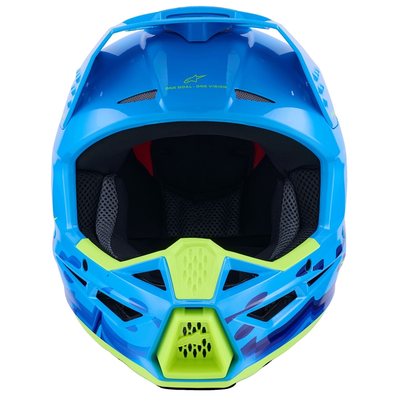 Alpinestars S-M3 Force motokrossz bukósisak kék-fluo sárga