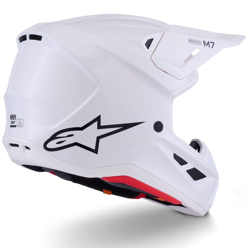 Alpinestars SM7 Solid motokrossz bukósisak fehér
