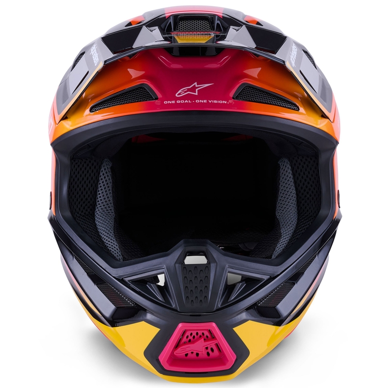 Alpinestars SM7 Rise motokrossz bukósisak fekete-sárga-fluo rószsaszín