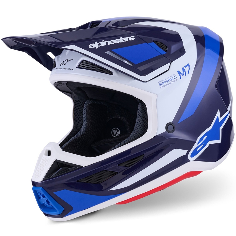 Alpinestars SM7 Rise motokrossz bukósisak kék-fehér