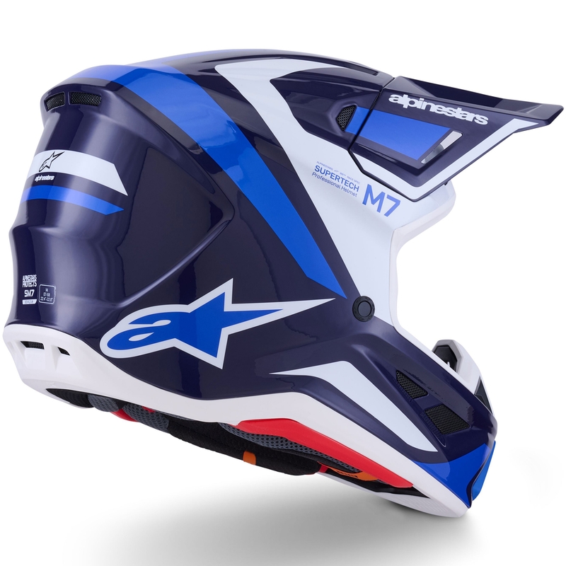 Alpinestars SM7 Rise motokrossz bukósisak kék-fehér
