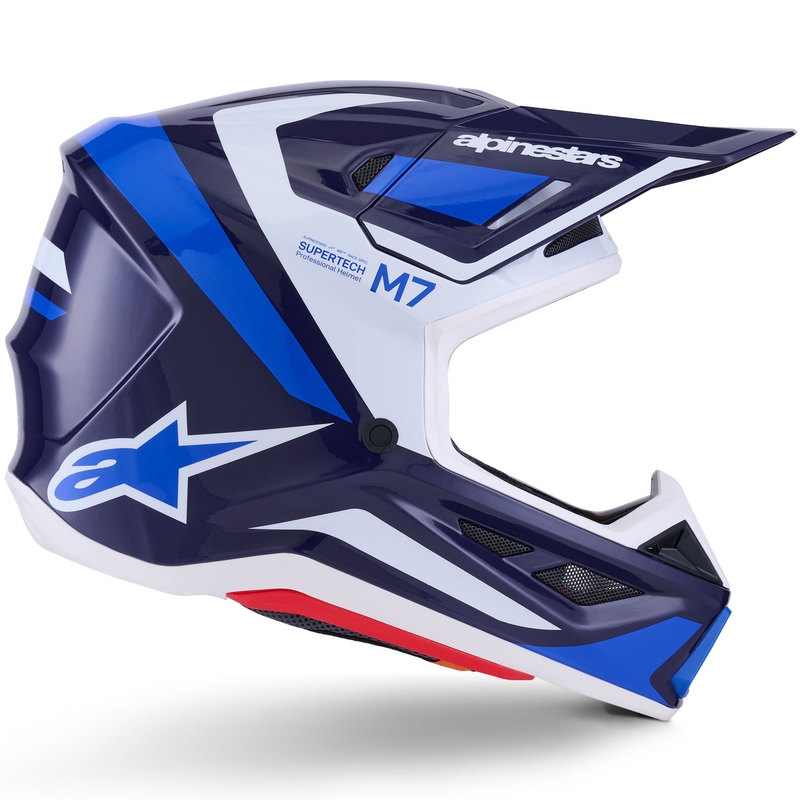 Alpinestars SM7 Rise motokrossz bukósisak kék-fehér