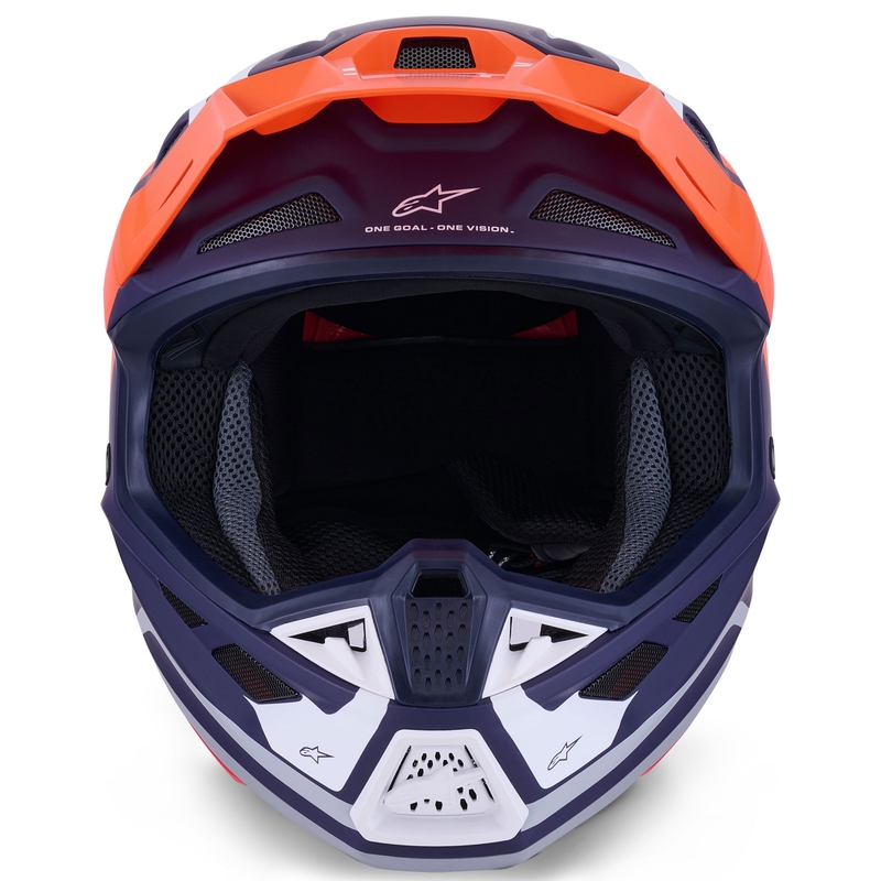 Alpinestars SM7 Core motokrossz bukósisak matt narancssárga-kék-fehér