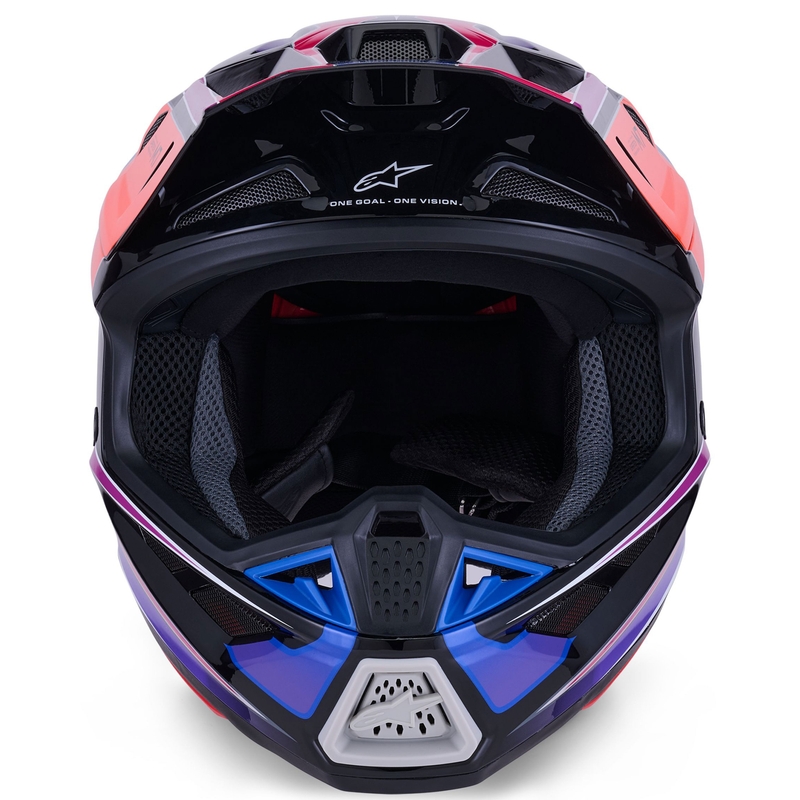 Alpinestars SM7 Fuse motokrossz bukósisak kék-lila-rózsaszín