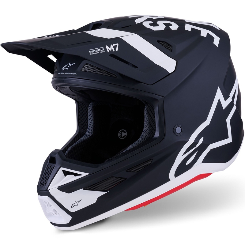 Alpinestars SM7 Dasher motokrossz bukósisak matt fekete-fehér