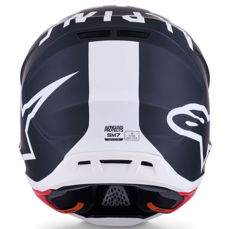 Alpinestars SM7 Dasher motokrossz bukósisak matt fekete-fehér