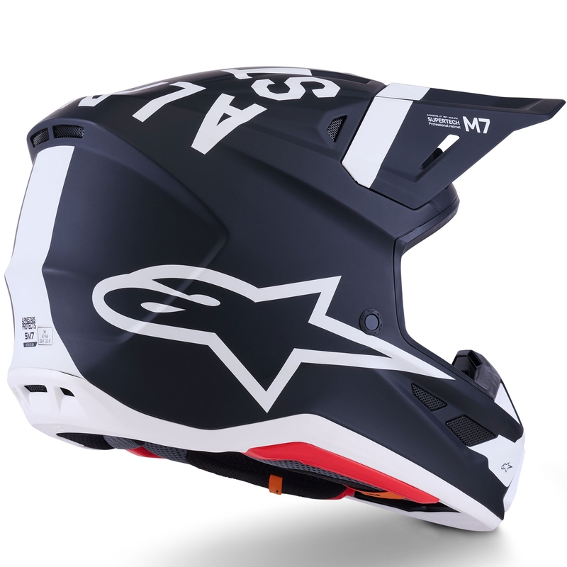 Alpinestars SM7 Dasher motokrossz bukósisak matt fekete-fehér
