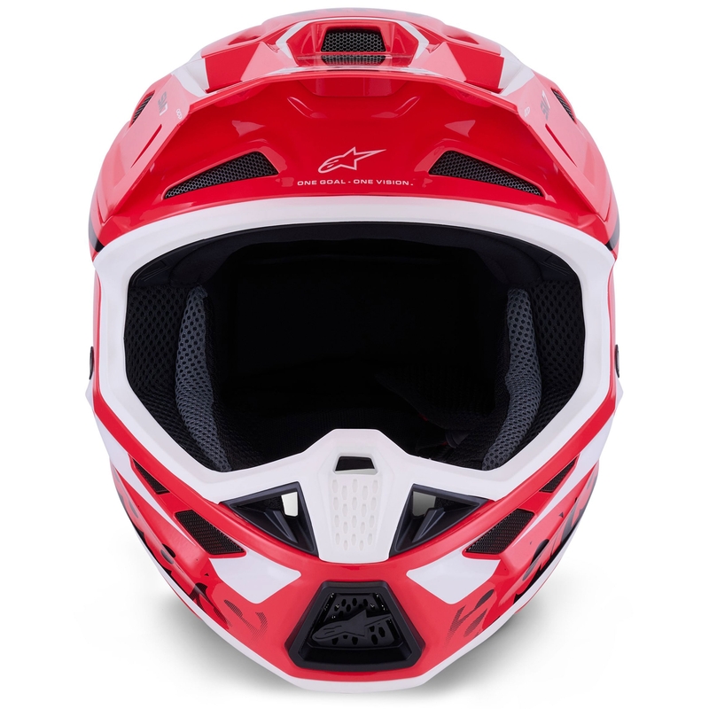 Alpinestars SM7 Deed motokrossz bukósisak piros-fekete-fehér