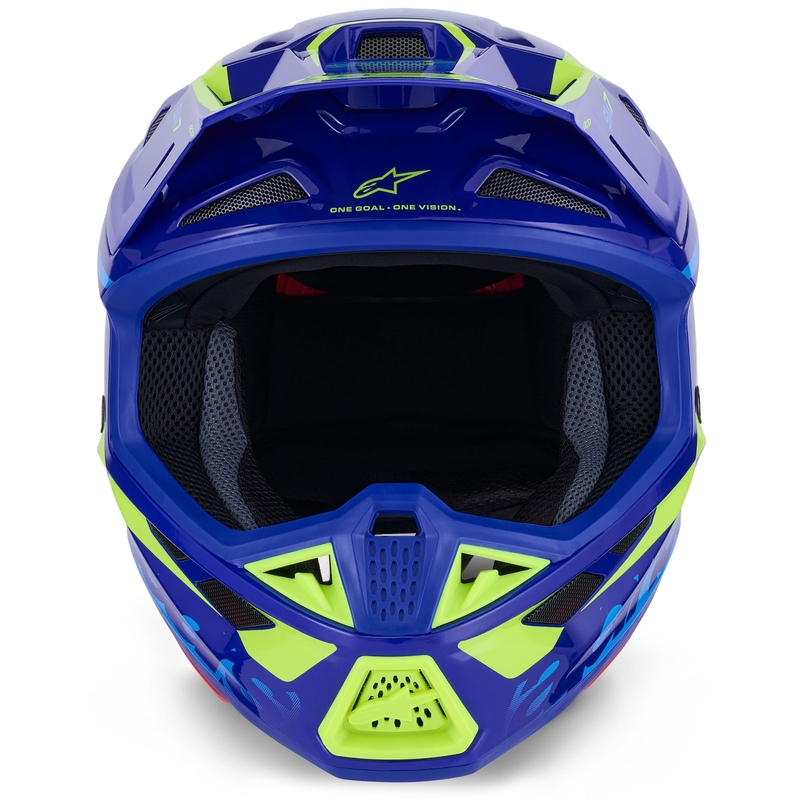 Alpinestars SM7 Deed motokrossz bukósisak kék-fluo sárga