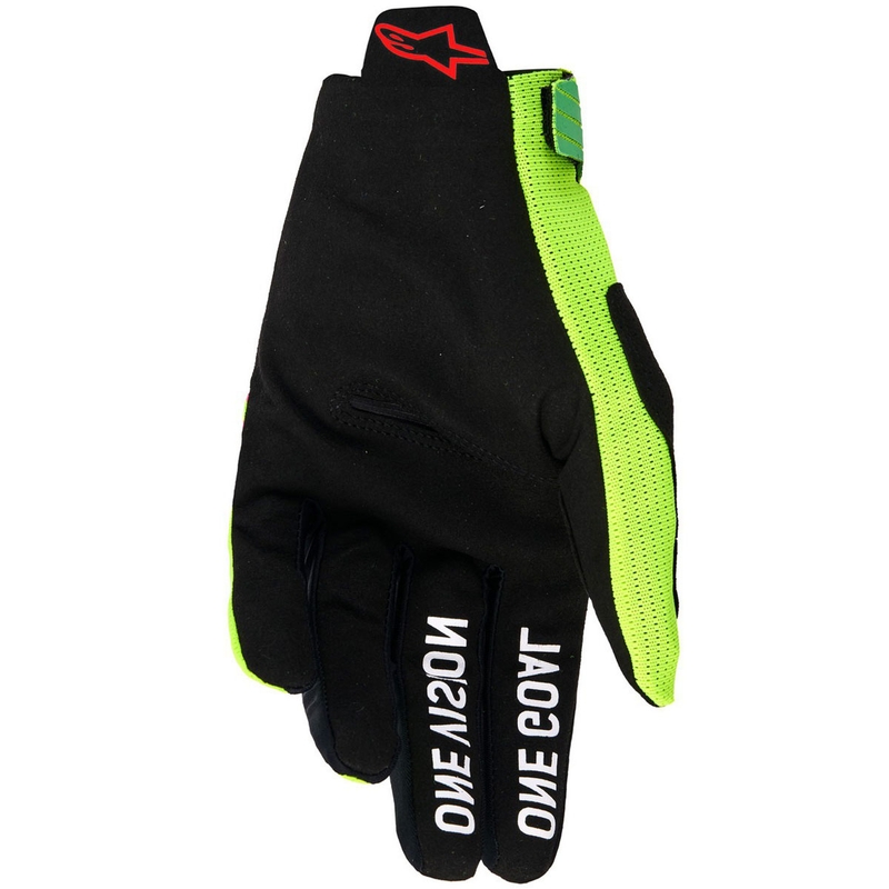 Alpinestars Radar Pro motokrossz kesztyű zöld-fluo sárga-fluo rózsaszín