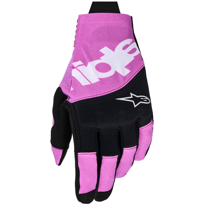 Alpinestars Techstar motokrossz kesztyű fekete-világosszürke-lila