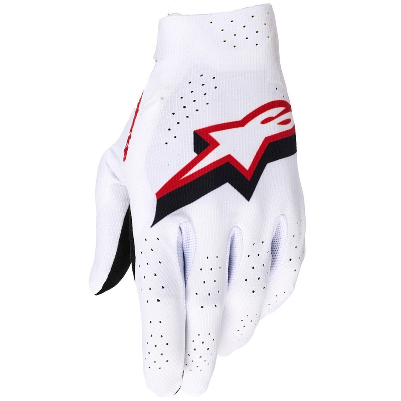 Alpinestars Supertech MX motokrossz kesztyű fehér-fekete-piros
