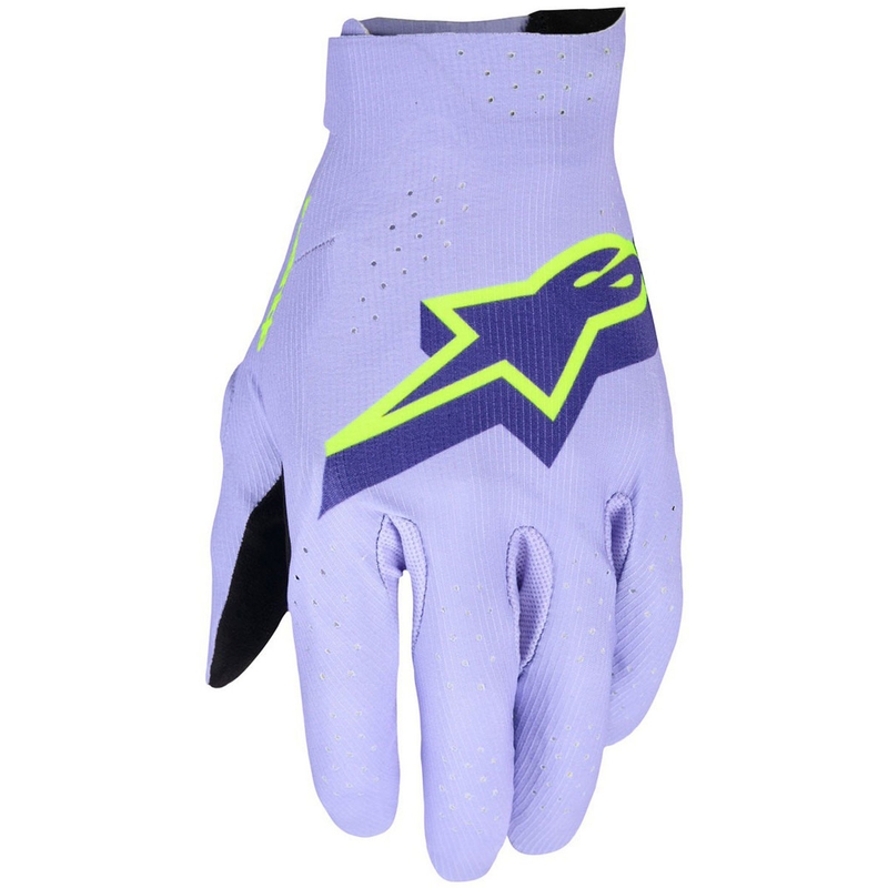 Alpinestars Supertech MX motokrossz kesztyű levendulalila-sárga