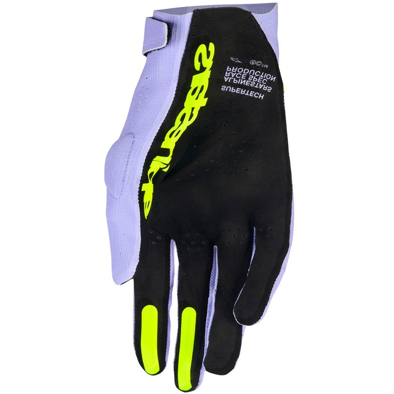 Alpinestars Supertech MX motokrossz kesztyű levendulalila-sárga