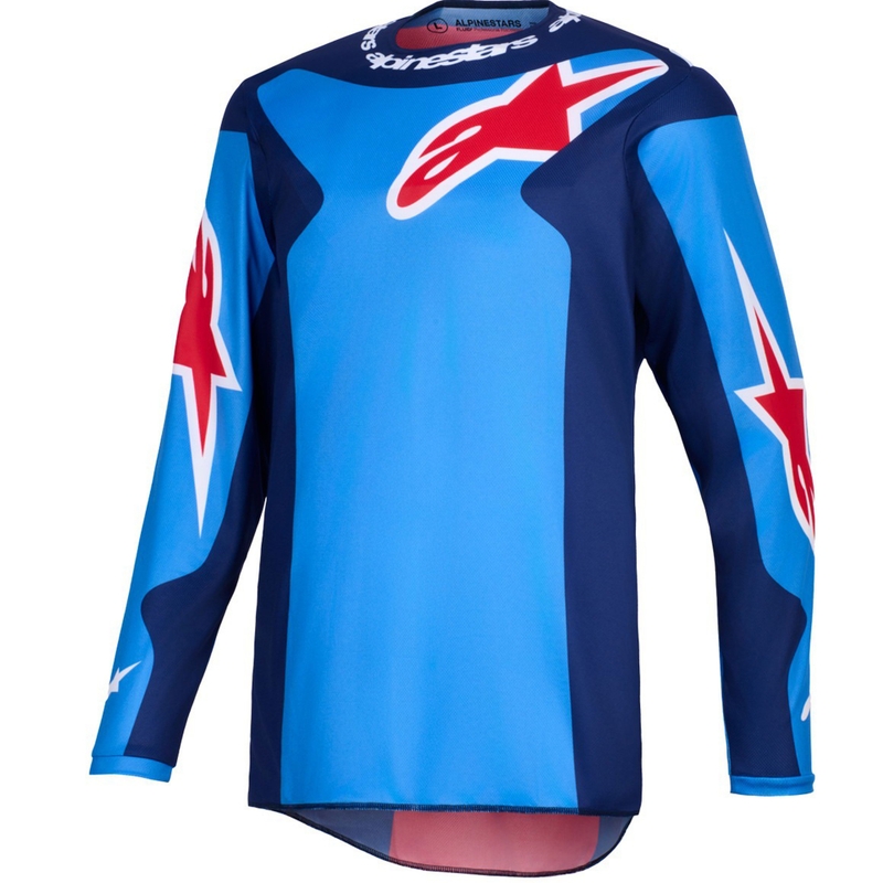 Alpinestars Fluid Grid motokrossz mez kék-piros