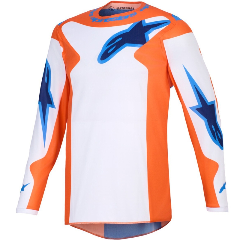 Alpinestars Fluid Grid motokrossz mez narancssárga-kék