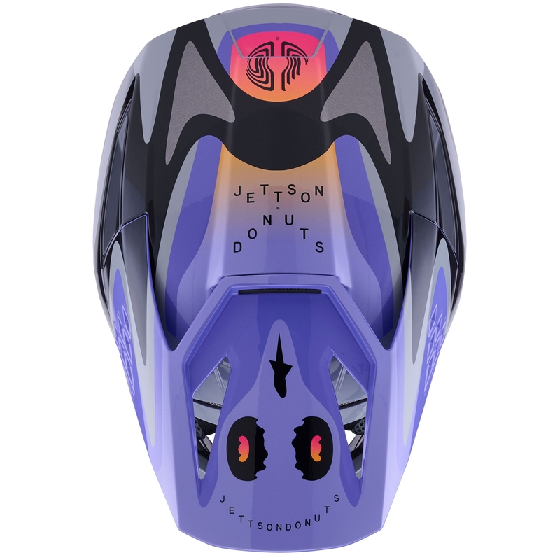 Alpinestars S-M3 kiadás JETT LAWRENCE motokrossz bukósisak szürke-lila-fekete