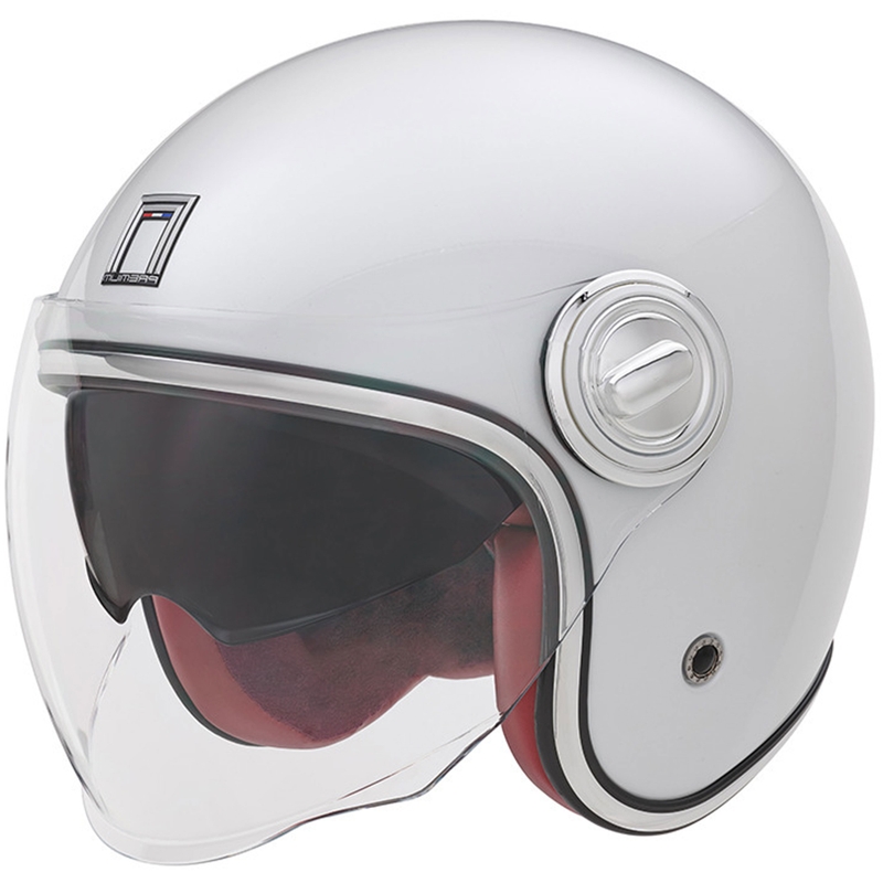 NOX PREMIUM Heritage nyitott motoros bukósisak fehér