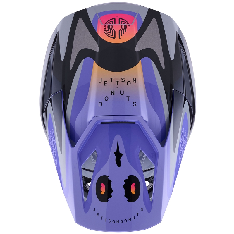 Alpinestars S-M3 kiadás JETT LAWRENCE gyerek motokrossz bukósisak szürke-lila-fekete